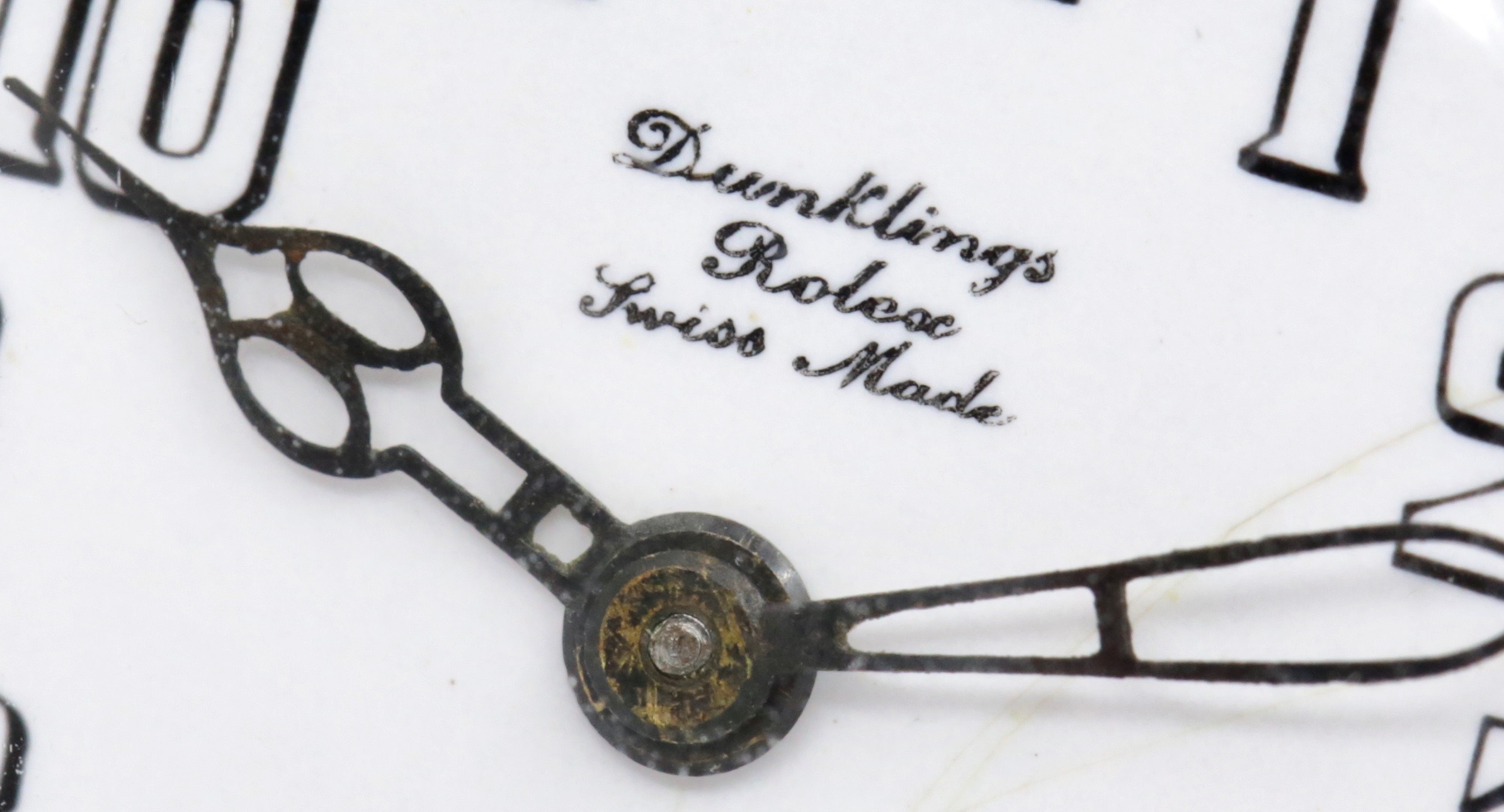 Vintage Rolex Wristwatch, Retailed by "Dunklings", .925 Silver Cushion Case, White Enamel Dial with Subsidiary Seconds, with Original Dunklings Box, Ref. 3664, Circa: 1920's - $3,800 inc GST!! - Image 3