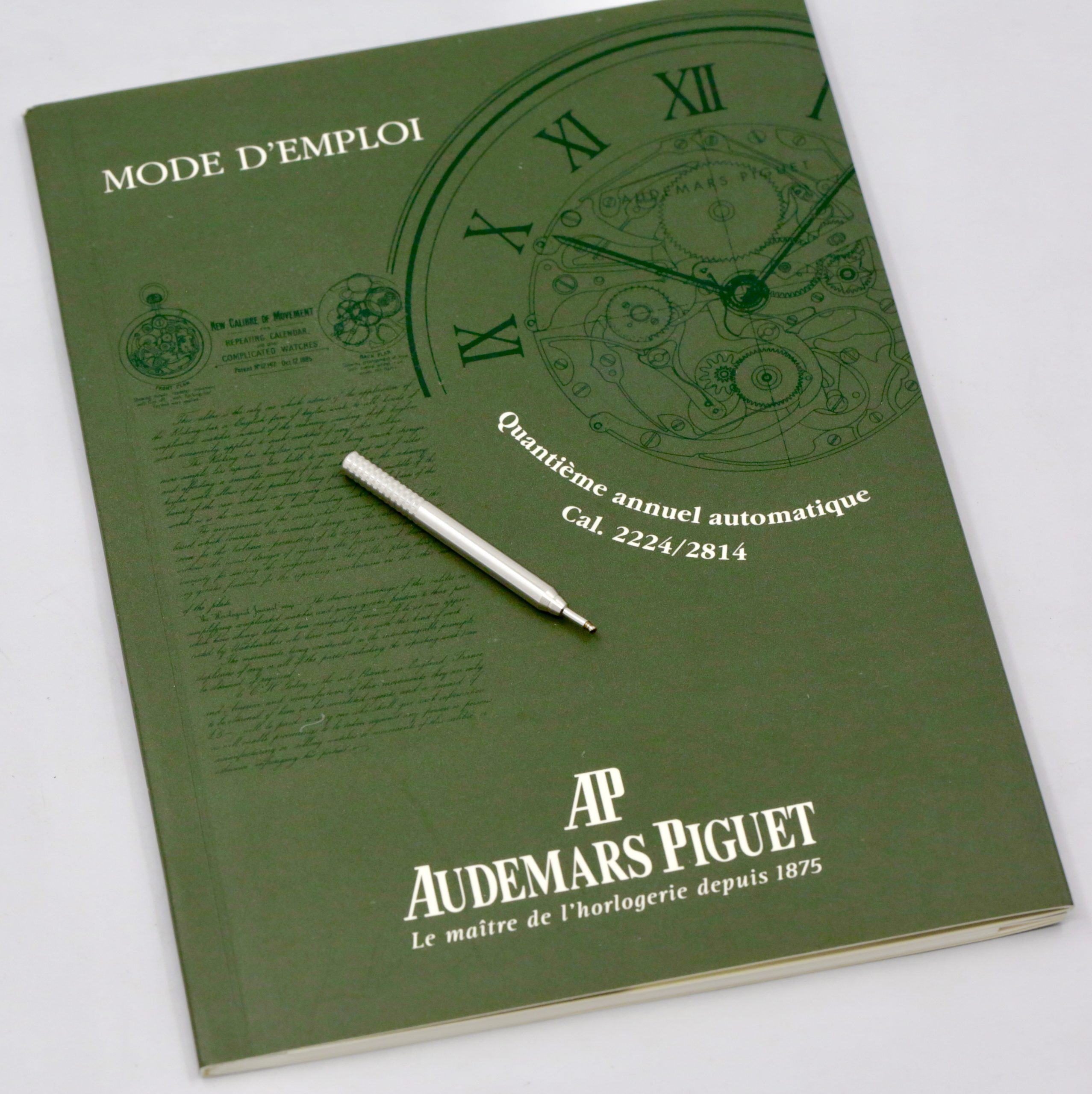 Audemars Piguet Royal Oak Annual Calendar, 36mm Stainless Steel Case, with Blue "Tapisserie" Dial with Month Sub-Dial & Pointer Date, on Stainless Steel Audemars Piguet Royal Oak Bracelet, Ref. 25920ST, Circa: 1999, with Audemars Piguet Box, Stylus Tool, & Book - Image 8