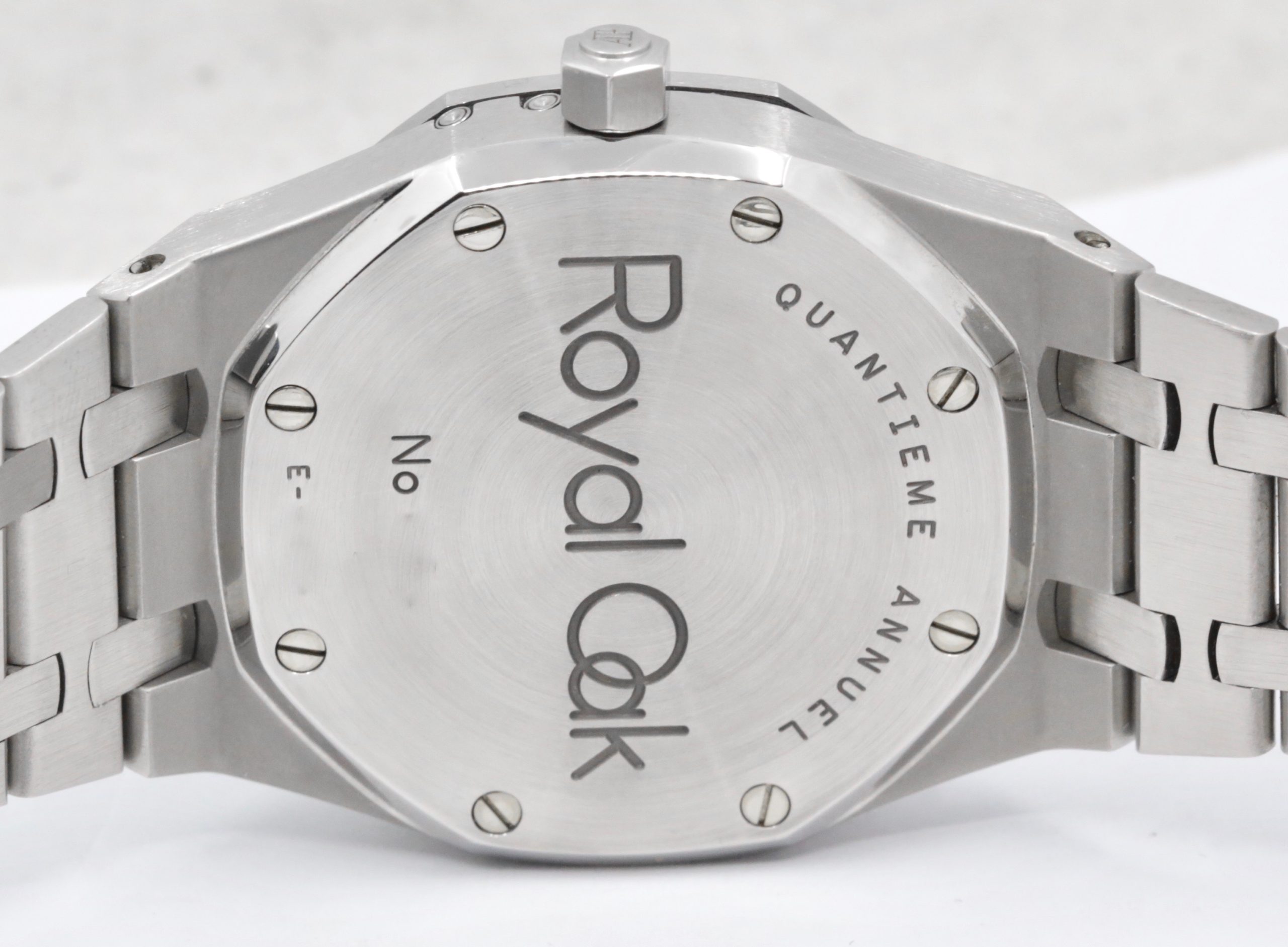 Audemars Piguet Royal Oak Annual Calendar, 36mm Stainless Steel Case, with Blue "Tapisserie" Dial with Month Sub-Dial & Pointer Date, on Stainless Steel Audemars Piguet Royal Oak Bracelet, Ref. 25920ST, Circa: 1999, with Audemars Piguet Box, Stylus Tool, & Book - Image 5