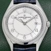Vacheron Constantin Fiftysix, Automatic, 40mm Stainless Steel Case, Silver Opaline Dial with 18ct White Gold Index & Arab Markers, on Navy Vacheron Constantin Alligator Strap with Stainless Steel VC Deployant, Ref. 4600E/000A-B442, Circa: 2023, with Box, Book, Vacheron Constantin Warranty Card & Balance of 8 Year VC Extended Warranty