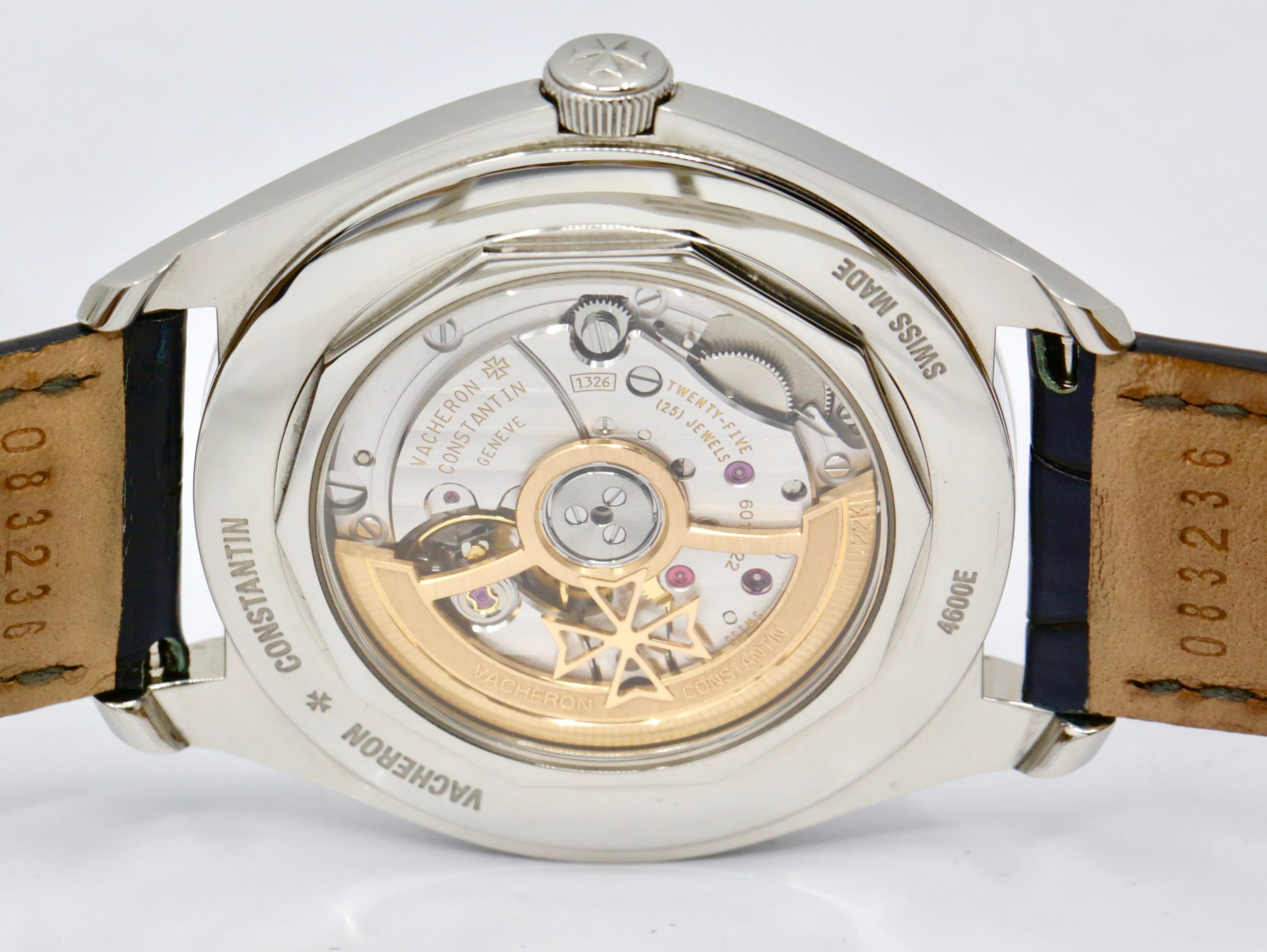 Vacheron Constantin Fiftysix, Automatic, 40mm Stainless Steel Case, Silver Opaline Dial with 18ct White Gold Index & Arab Markers, on Navy Vacheron Constantin Alligator Strap with Stainless Steel VC Deployant, Ref. 4600E/000A-B442, Circa: 2023, with Box, Book, Vacheron Constantin Warranty Card & Balance of 8 Year VC Extended Warranty - Image 5
