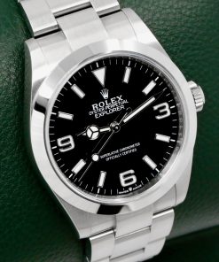 Alternative view of Rolex Explorer, 40mm, Stainless Steel, 3,6,9 Explorer Dial, on Stainless Steel Rolex Oyster Bracelet, Ref. 224270, Circa: 2023, with Box, Books, Green Swing Tag, Rolex Warranty Card & Balance of 5 Year Rolex Factory Warranty