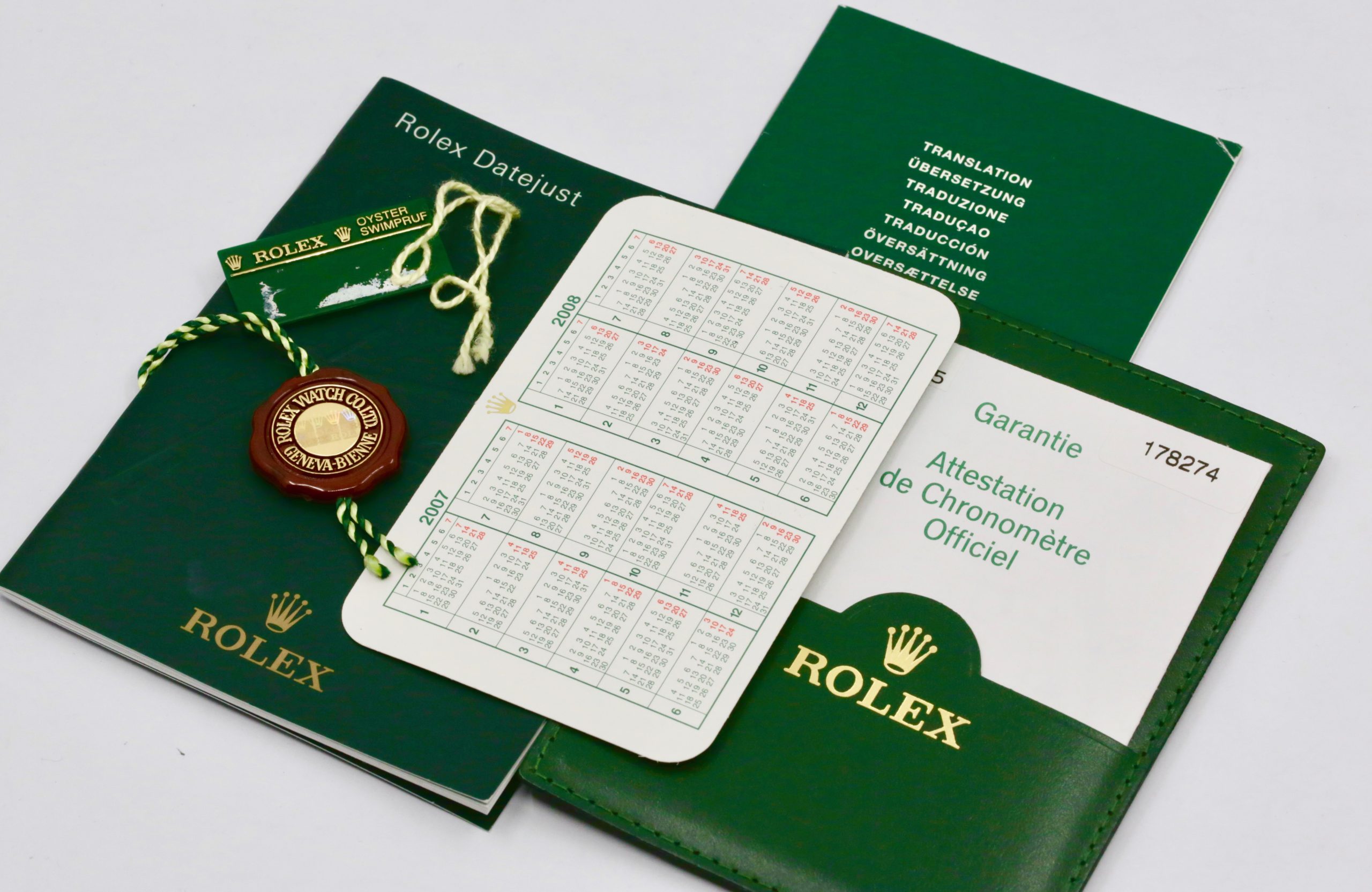Rolex Datejust 31, Stainless Steel, 18ct White Gold Fluted Bezel, Mother of Pearl Diamond Dial with Factory Set Diamond Markers, on Stainless Steel Rolex Oyster Bracelet, Ref. 178274, Circa: 2007, Complete with Box, Books, Swing Tags, & Rolex Warranty Certificate - Image 7
