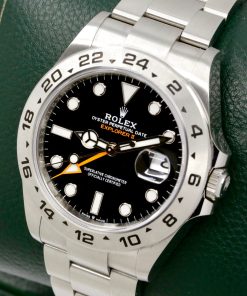 Alternative view of Rolex Explorer II, 42mm, Stainless Steel, Black Dial, Orange 24-Hour Hand, on Stainless Steel Rolex Oyster Bracelet, Ref. 226570, Circa: 2025, Complete with Box, Books, Rolex Warranty Card & Balance of 5 Year Rolex Factory Warranty