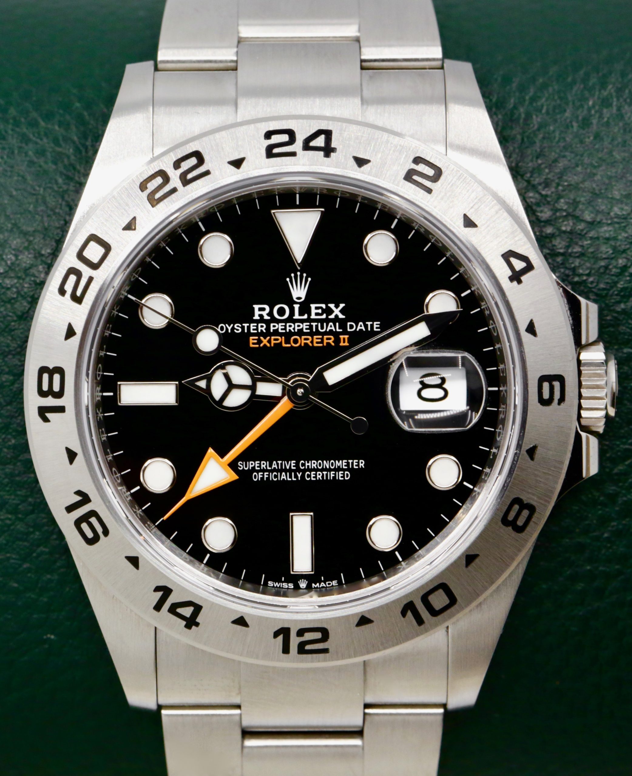 Rolex Explorer II, 42mm, Stainless Steel, Black Dial, Orange 24-Hour Hand, on Stainless Steel Rolex Oyster Bracelet, Ref. 226570, Circa: 2025, Complete with Box, Books, Rolex Warranty Card & Balance of 5 Year Rolex Factory Warranty