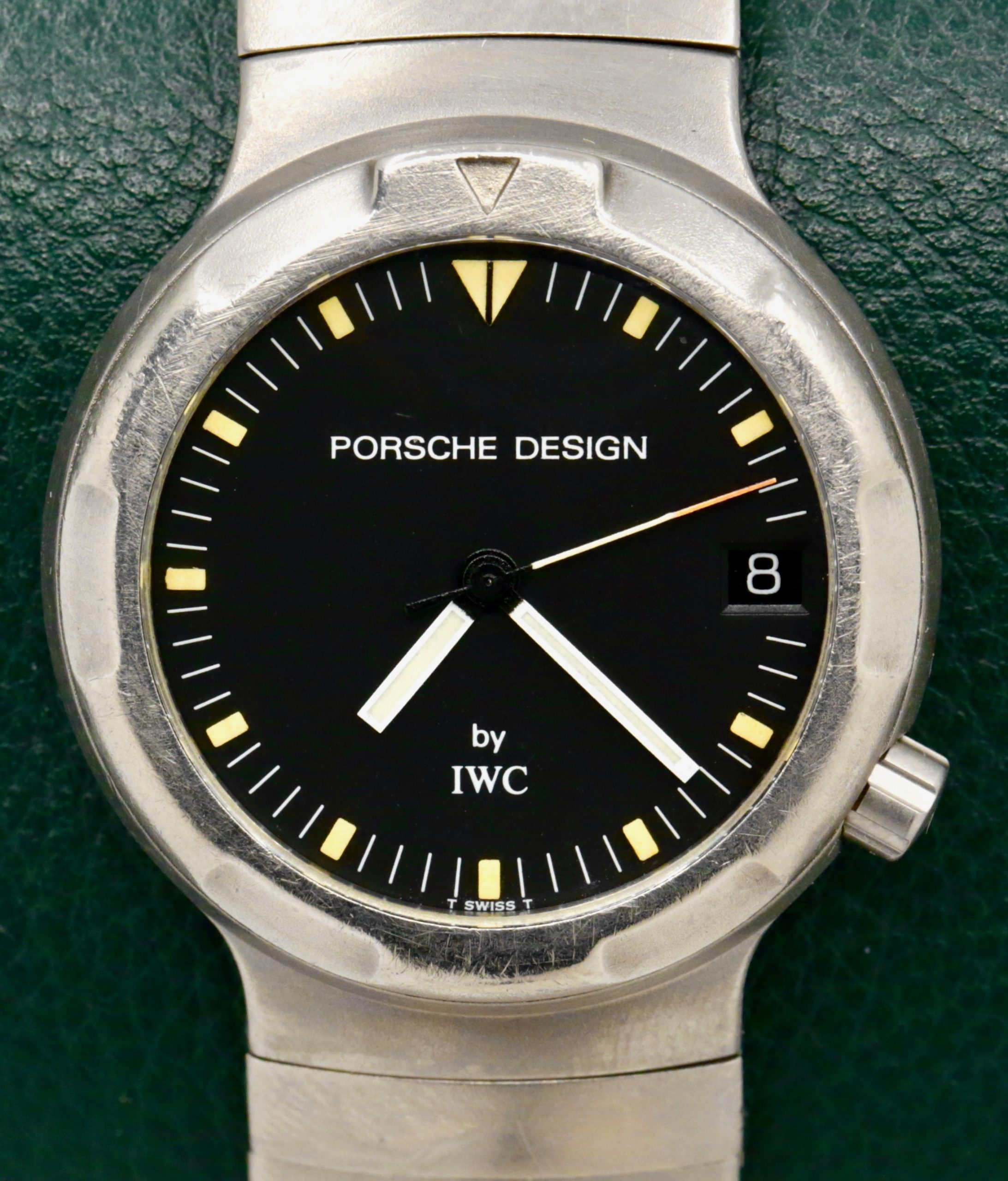 IWC Porsche Design Ocean 500, Titanium Case, 34mm, Black Index Dial with Date, on Titanium Integrated Bracelet, Ref. 3523, Circa: 1996 - $3,600 inc GST!